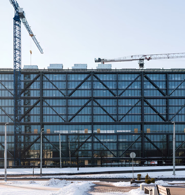Preses Nama Kvartāls Business center is scheduled for completion in 2026